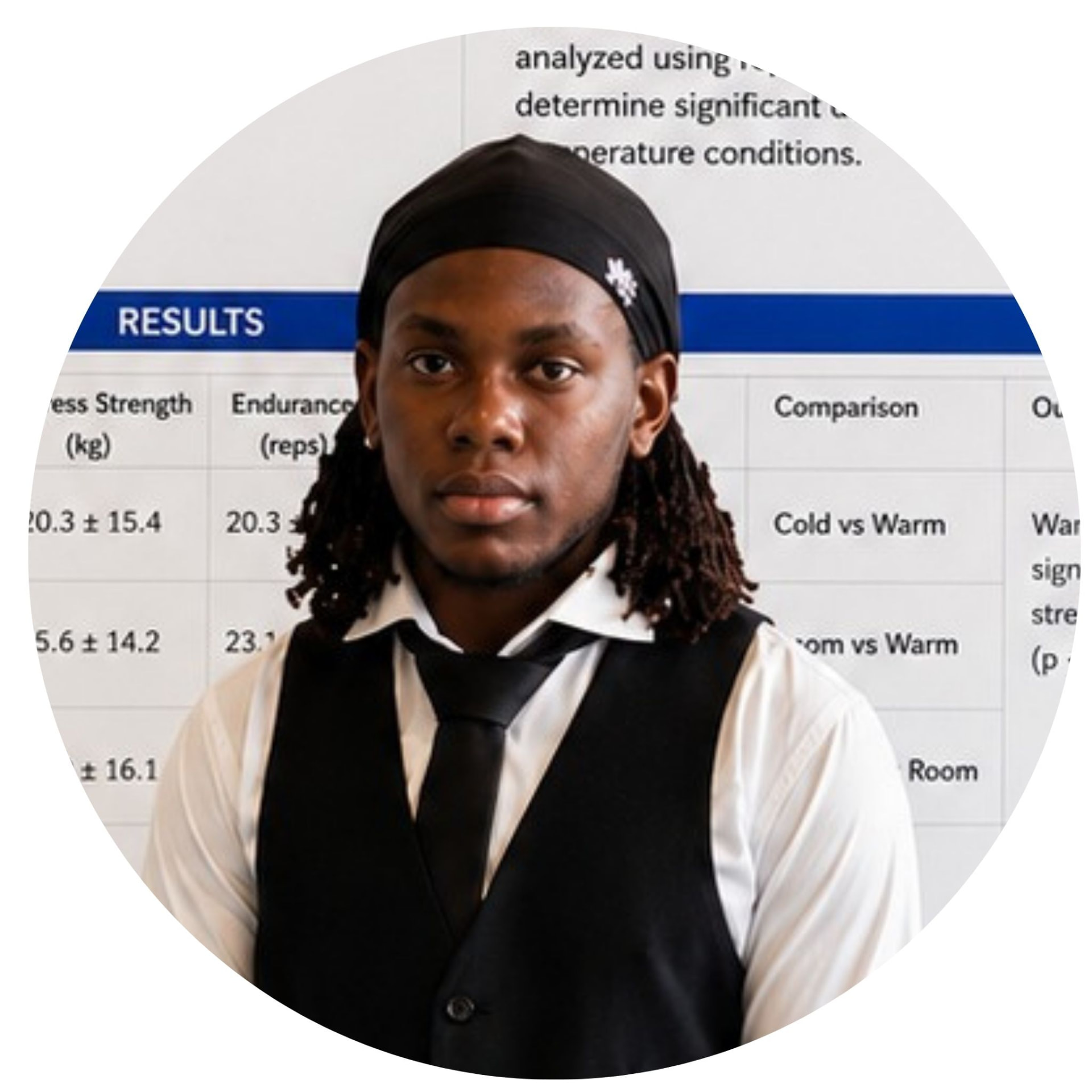 Portrait of sports scientist and performance analyst Michael J. D. Hall